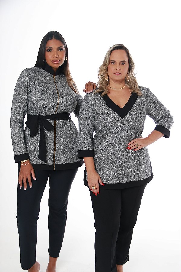 Parka de malha Tweed 4629