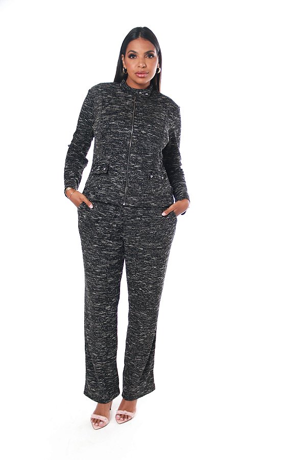 Conjunto de malha Tweed 4653