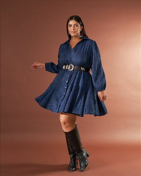 Vestido Curto Chemise Nesgas 2416