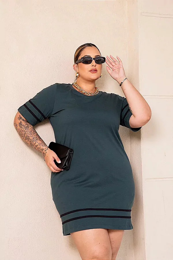 Vestido Algodão com Vivos 900727
