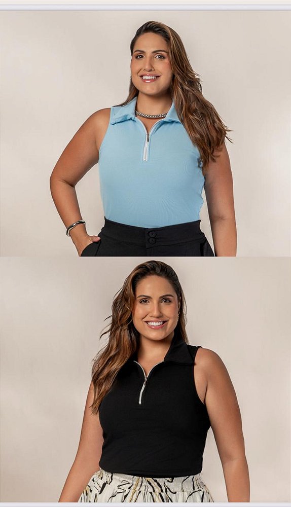 Blusa Gola e Ziper 254681