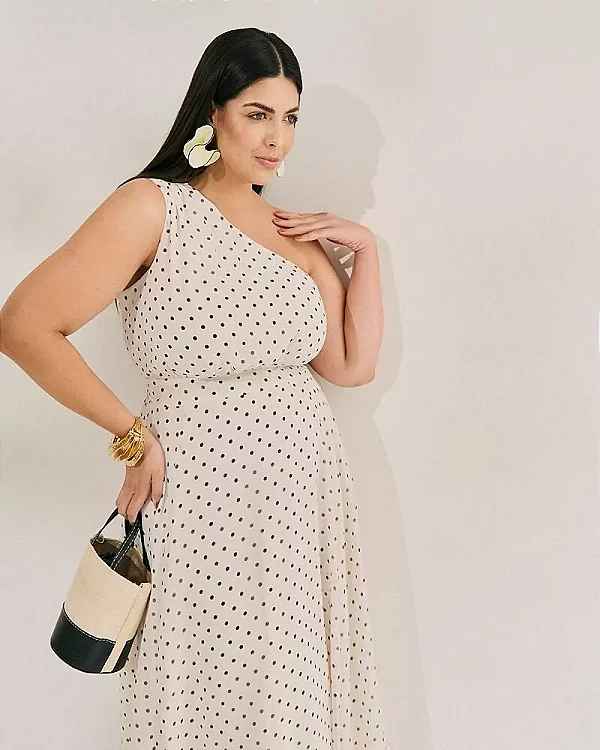 Vestido Midi Poá 2475