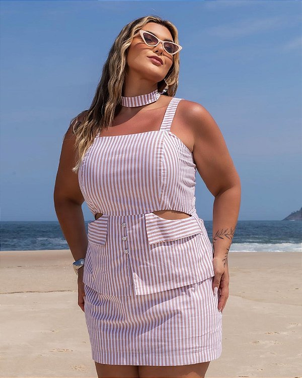 Vestido Tricoline 250937