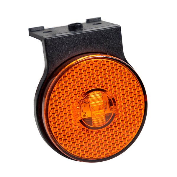 Lanterna Lateral LED ⌀65mm Saída Conector com Suporte