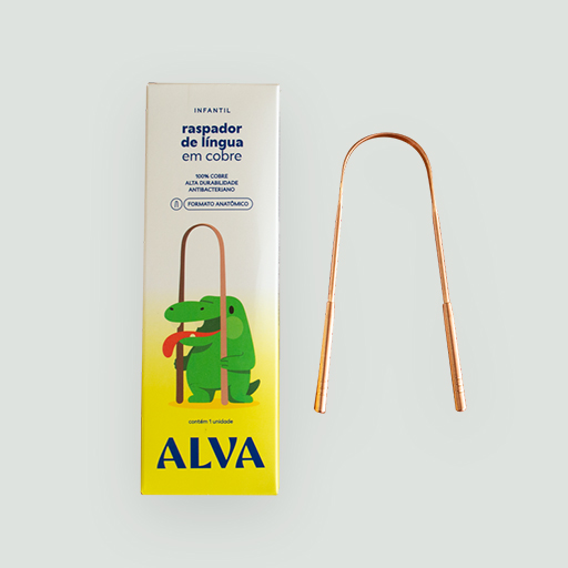 Raspador de Lingua em Cobre - Infantil