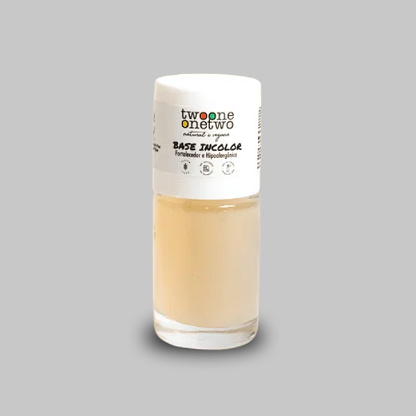 Base Incolor Vegana Fortalecedora com Argan 10ml - Twoone Onetwo