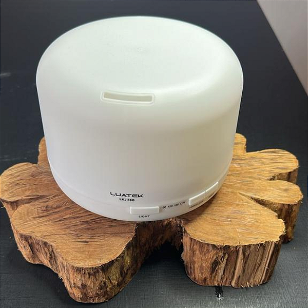 Difusor e umidificador 300ml com luz Branco - Luatek