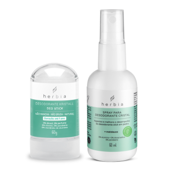 Desodorante Stick Cristal 60g + Spray higienizante