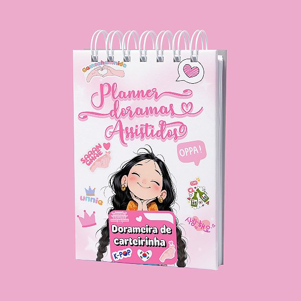 Bloco de Anotações Doramas Assistidos K-Dramas 10x15cm 70 Folhas Wire-o | Presente para Dorameiras