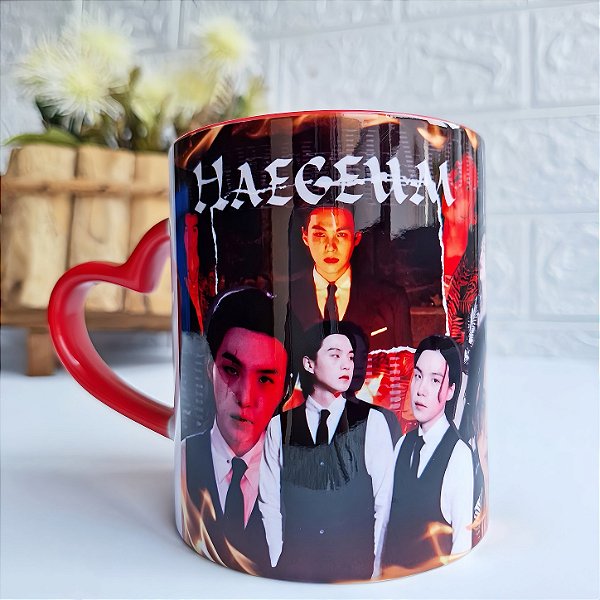 Caneca SUGA BTS Min Yoongi 325ml em Porcelana | K-pop ARMY | Presente para Fãs