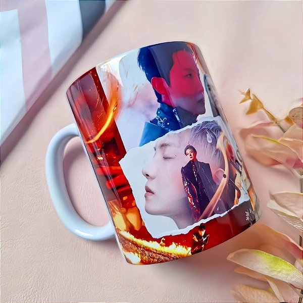 Caneca J-Hope BTS Jung Hoseok 325ml em Porcelana | K-pop ARMY | Presente para Fãs