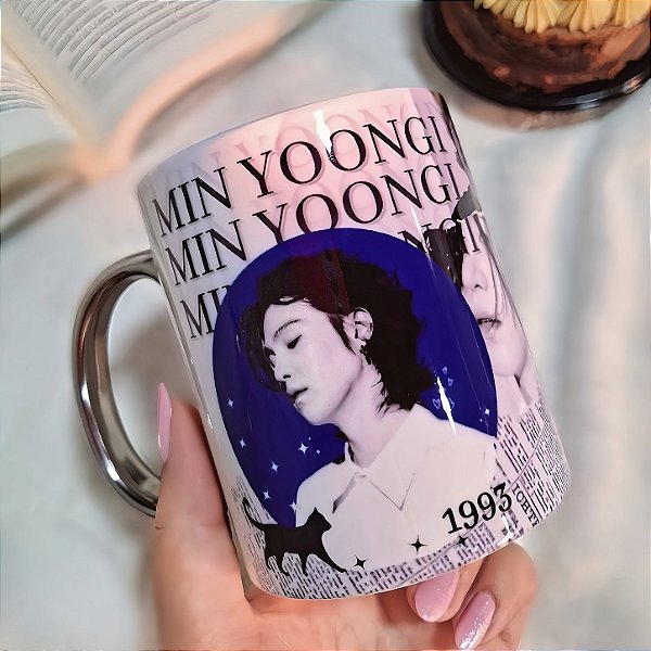 Caneca SUGA Genius BTS Min Yoongi 325ml em Porcelana | Agust D | K-pop ARMY
