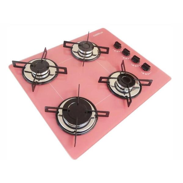 Cooktop 4 bocas Chamalux ultra chama Rosa