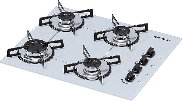Cooktop 4 bocas Chamalux ultra chama Branco