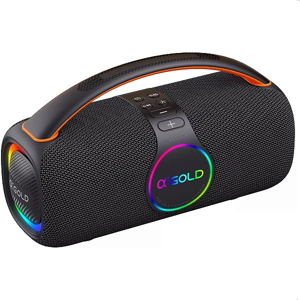 Caixa de som Portátil SM32-A A'Gold IPX6 80W Bluetooth