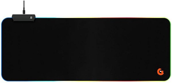 Mousepad Gamer Shadow Light  Led RGB com 11 efeitos, Extra Grande, Preto
