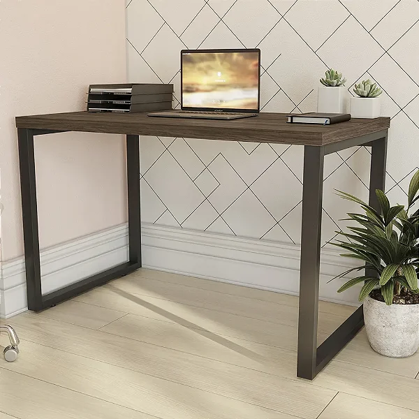 Mesa Escritório Secretária Kappesberg Frame - Marrom