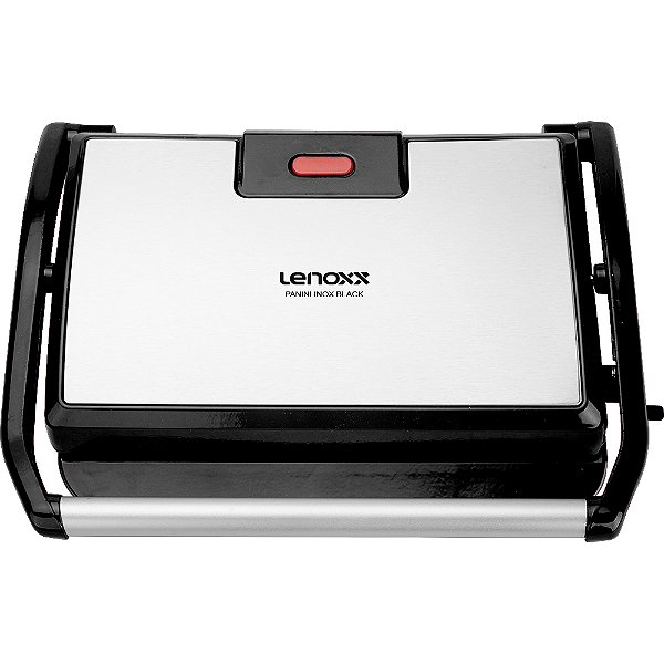 Grill Panini Sanduicheira Lenoxx Inox Black - 110v