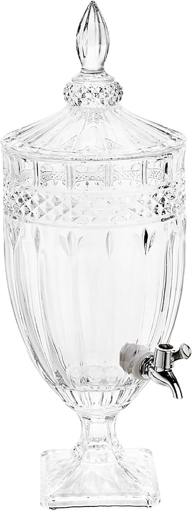 Suqueira de Cristal Ecológico com Pé e Tampa Brandon 4,5L