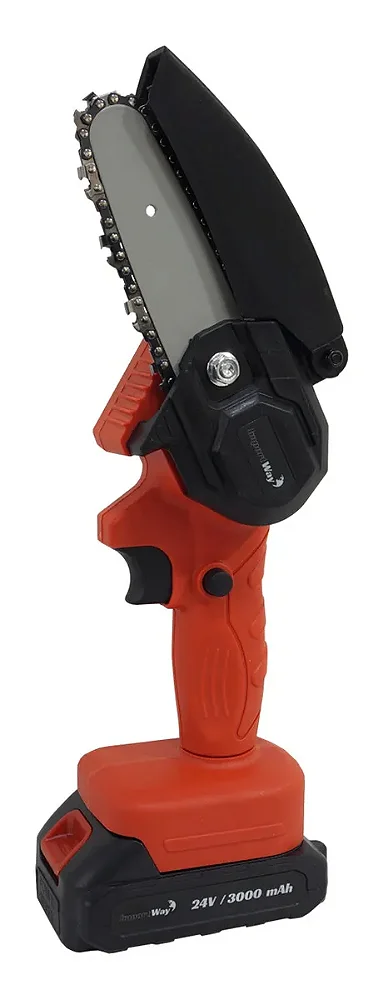 Mini Motosserra a Bateria 600W Vermelho ImportWay