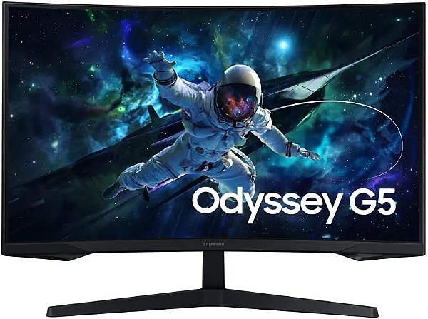 Monitor Gamer Samsung Odyssey G5 32" QHD 165hz 1ms HDMI DisplayPort Preto