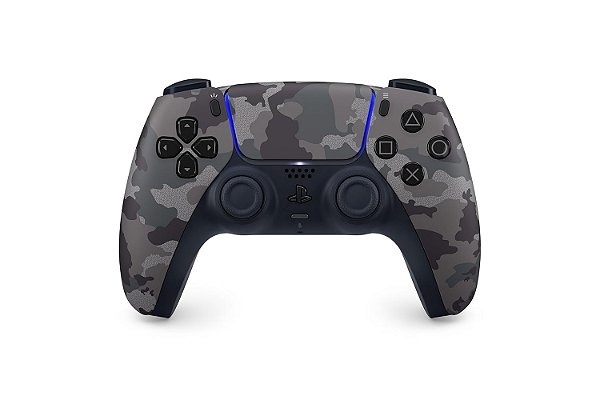 Controle Sem Fio PlayStation DualSense® - Camuflagem Cinza
