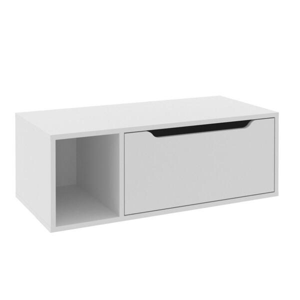 Gabinete Banheiro 80cm 1 Porta Tecno Mobili Bn3644 Branco