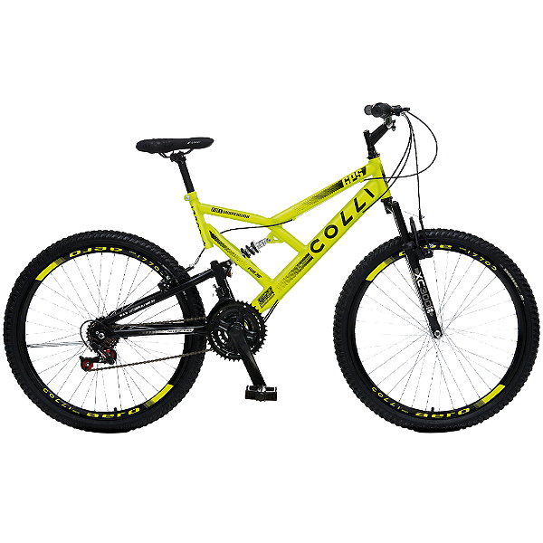 BICICLETA COLLI GPS A.26 AERO TAM 19 - AMARELO NEON