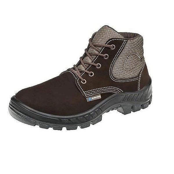Bota de Segurança em Couro Marluvas Trekking Biqueira em Polipropileno Café