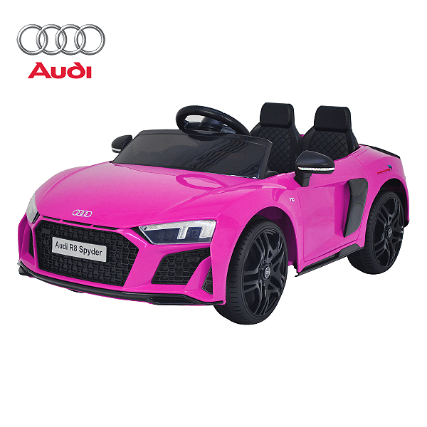 Mini Carro Elétrico 12V Audi R8 Spyder Licenciado Rosa