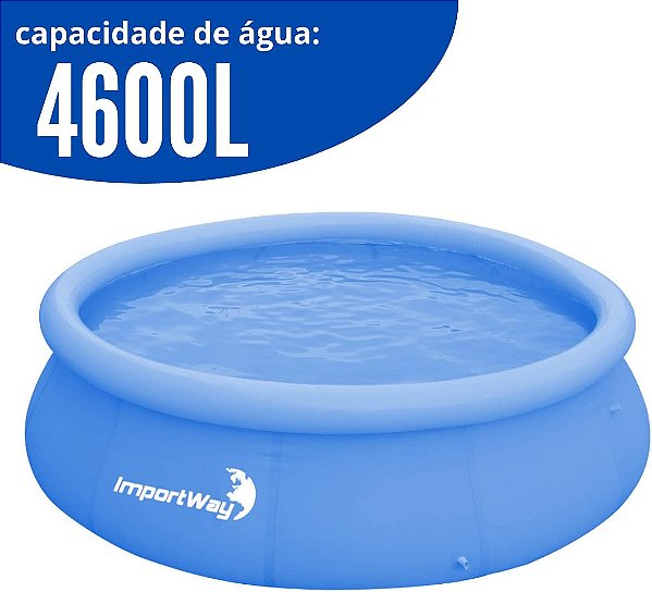 PISCINA BORDA INFLÁVEL 4600L IMPORTWAY