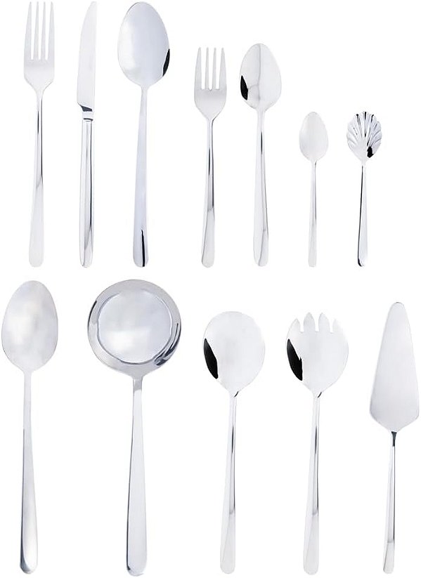 Faqueiro de Aço Inox Viena 54 Peças WOLFF