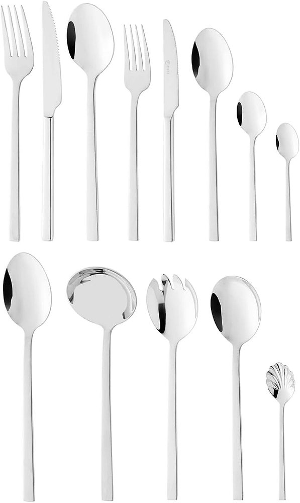 Faqueiro de Aço Inox Firenze 101 Peças WOLFF