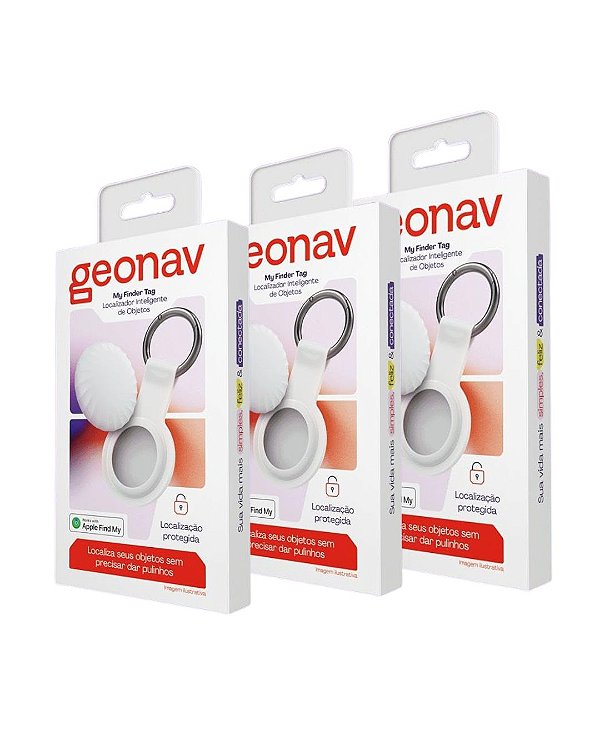 Kit 3 Localizadores De Objetos Bluetooth My Finder Tag Geonav
