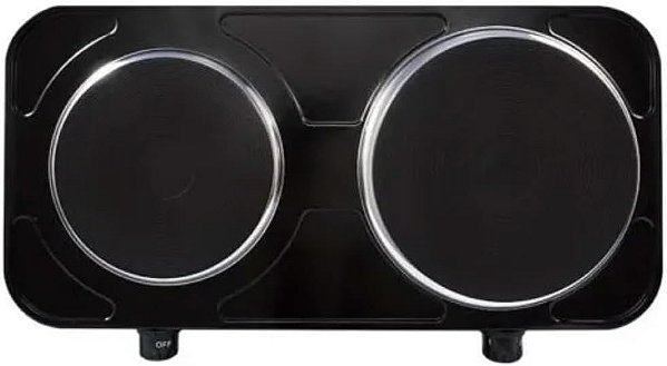 Fogão Elétrico Agratto de Mesa 2 Pratos Preto