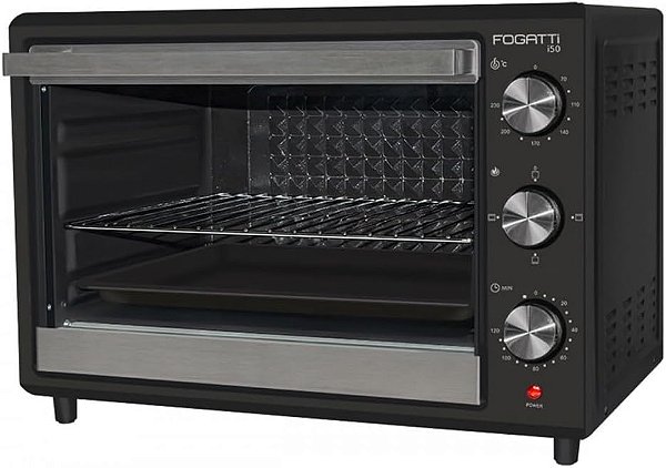 Forno Elétrico De Bancada 50 Litros Fogatti Black - 220V