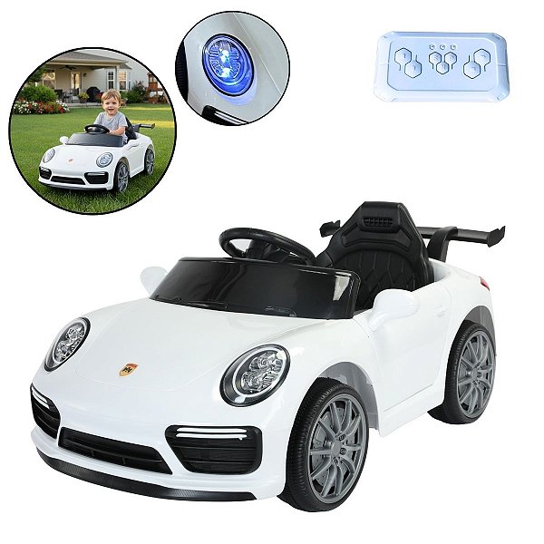 MINI CARRO ELÉTRICO 6V BRANCO - BW402BR IMPORTWAY