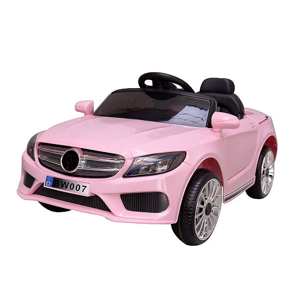 MINI CARRO ELÉTRICO INFANTIL COM CONTROLE REMOTO IMPORTWAY 6V BW007RS - ROSA