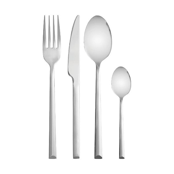 Faqueiro 16 Peças Oslo Aço Inox Wolff Com Caixa Presenteável Prateado