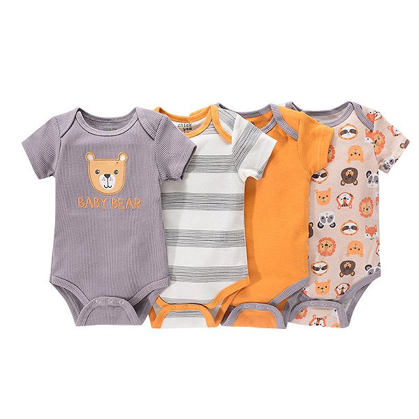 4 peças/lote algodão body