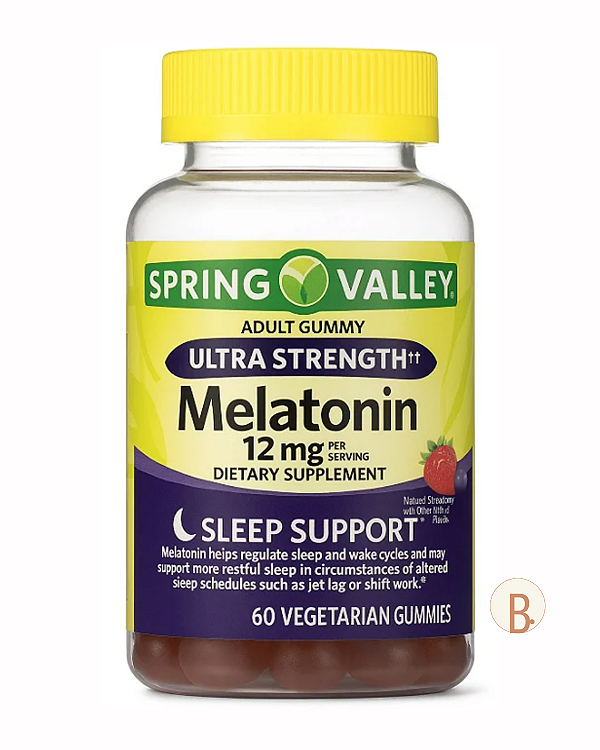 Melatonin 12mg - 60 Gummies - Sabor Morango