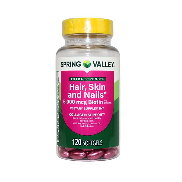 Vitamina Hair Skin & Nails - 5000mcg - 120 Softgels