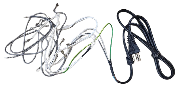 Cordao forno Nardelli Calabria, Super New 10A 250V 3X1,5MM (com fiação e 1 led) - 05020041