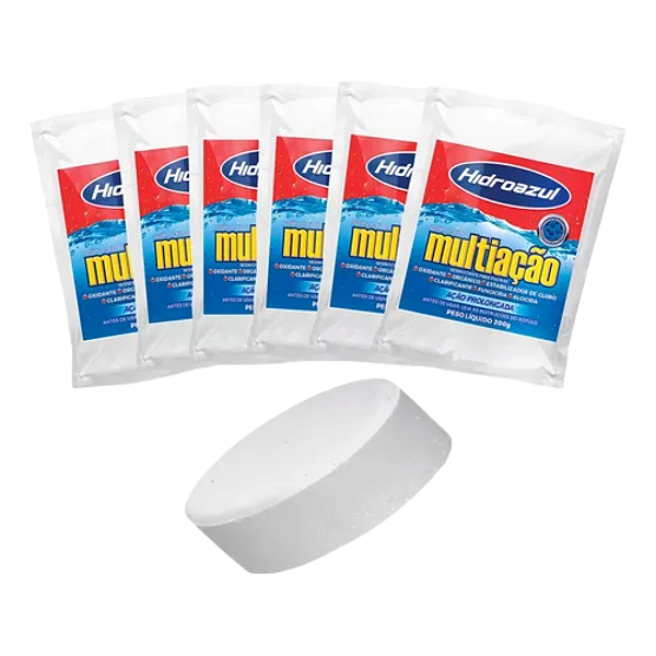 PASTILHA CLORO MULTIAÇÃO HIDROAZUL 200G