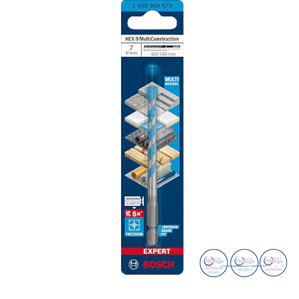 BROCA MULTICONSTRUCAO BOSCH HEX-9  7X60X100