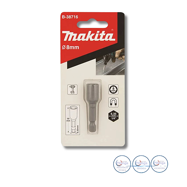 SOQUETE MAGNETICO MAKITA 8MM B-38716