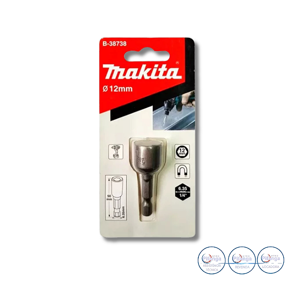 SOQUETE MAGNETICO MAKITA 12X50MM B-38738