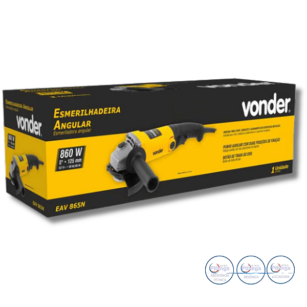 ESMERILADEIRA ANGULAR VONDER 5" 860W 220V