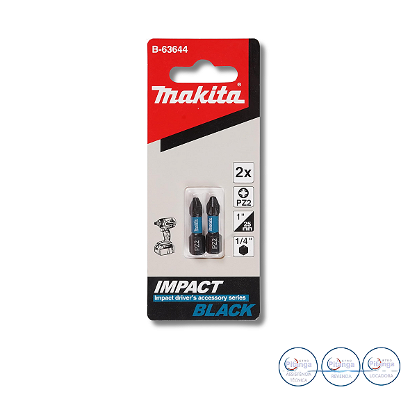 BIT DE IMPACTO MAKITA PZ2-25MM  2PCS B-63644