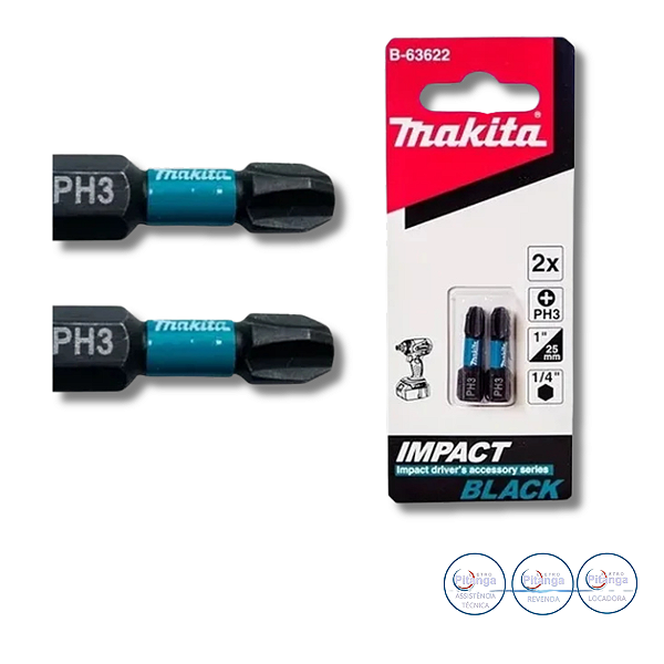 BIT DE IMPACTO MAKITA PH3-25MM  2PCS B-63622